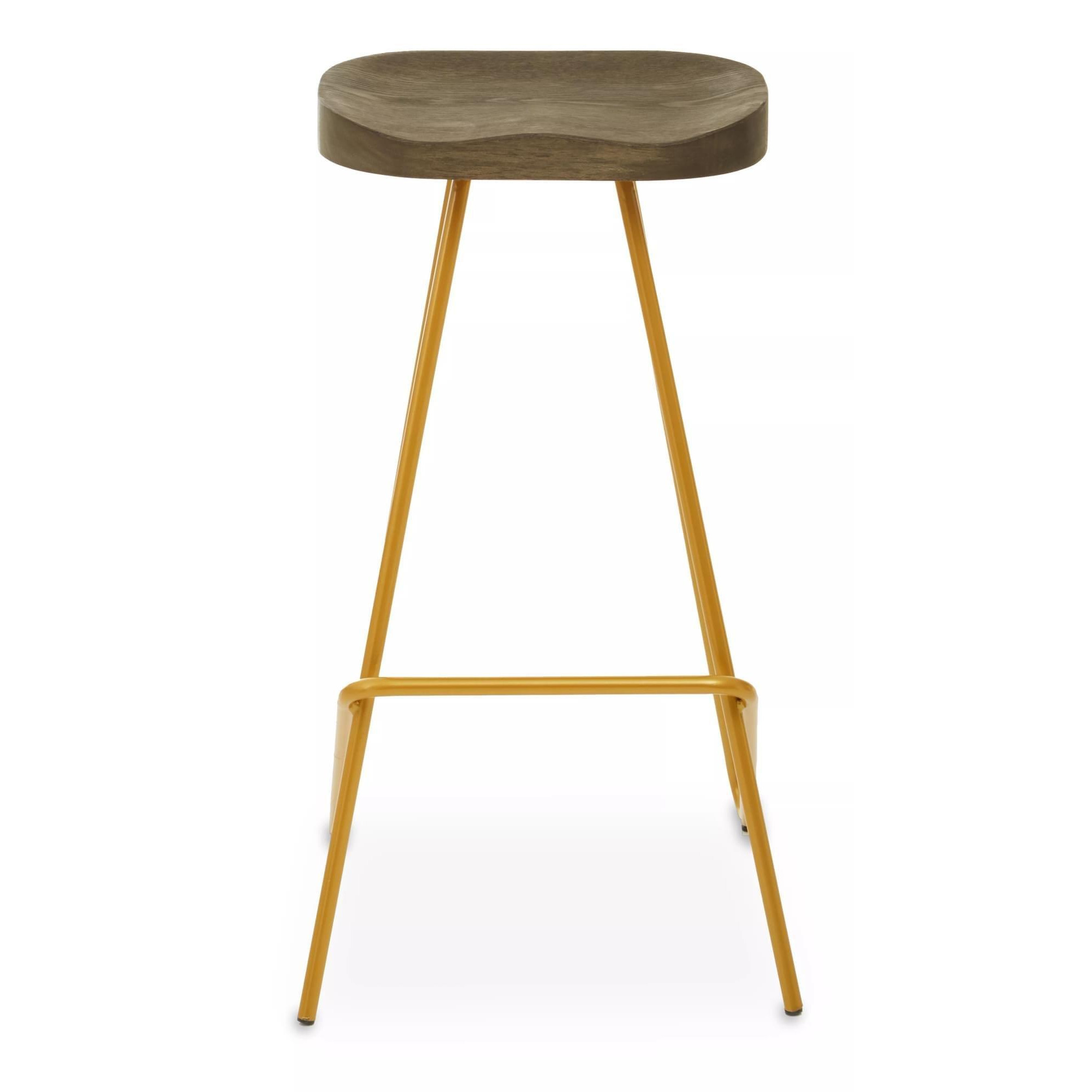 Interiors by Premier Silver Metal Frame Bar Stool, Sleek Kitchen Stool