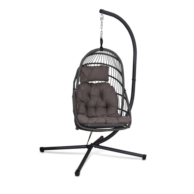 Relaxer Hanging Rattan Pod Chair by Debenhams