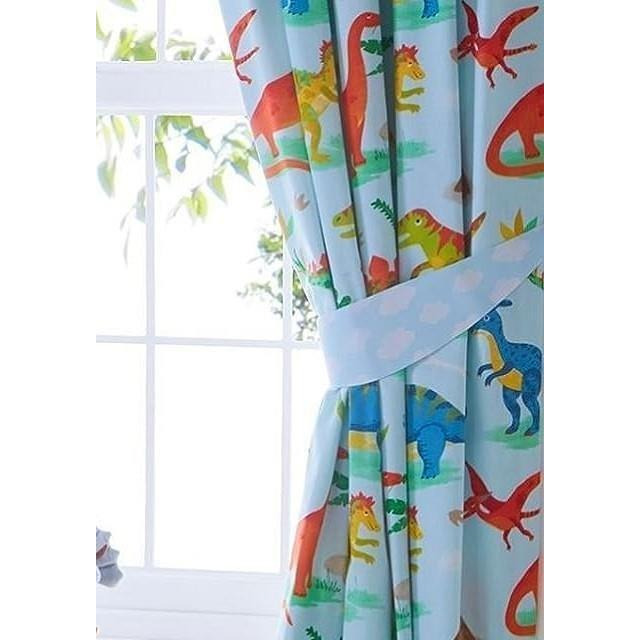 Dinosaurs Children Bedroom Pencil Pleat Curtains by Debenhams