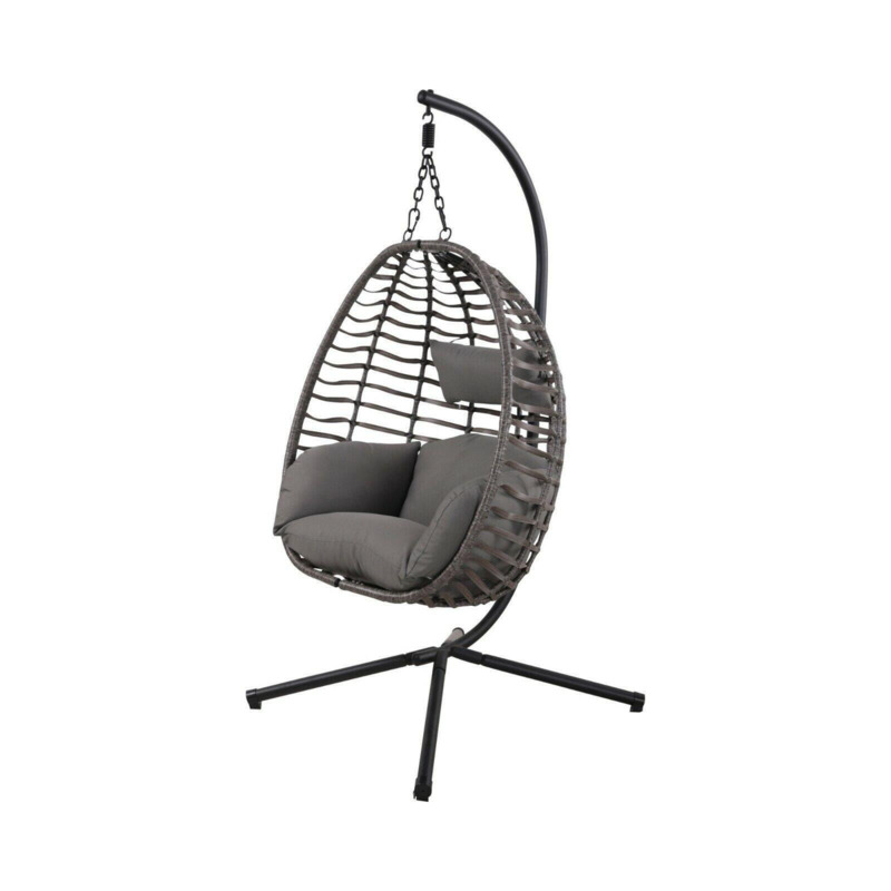 Garden Hanging Egg Chair With Pillows by Debenhams