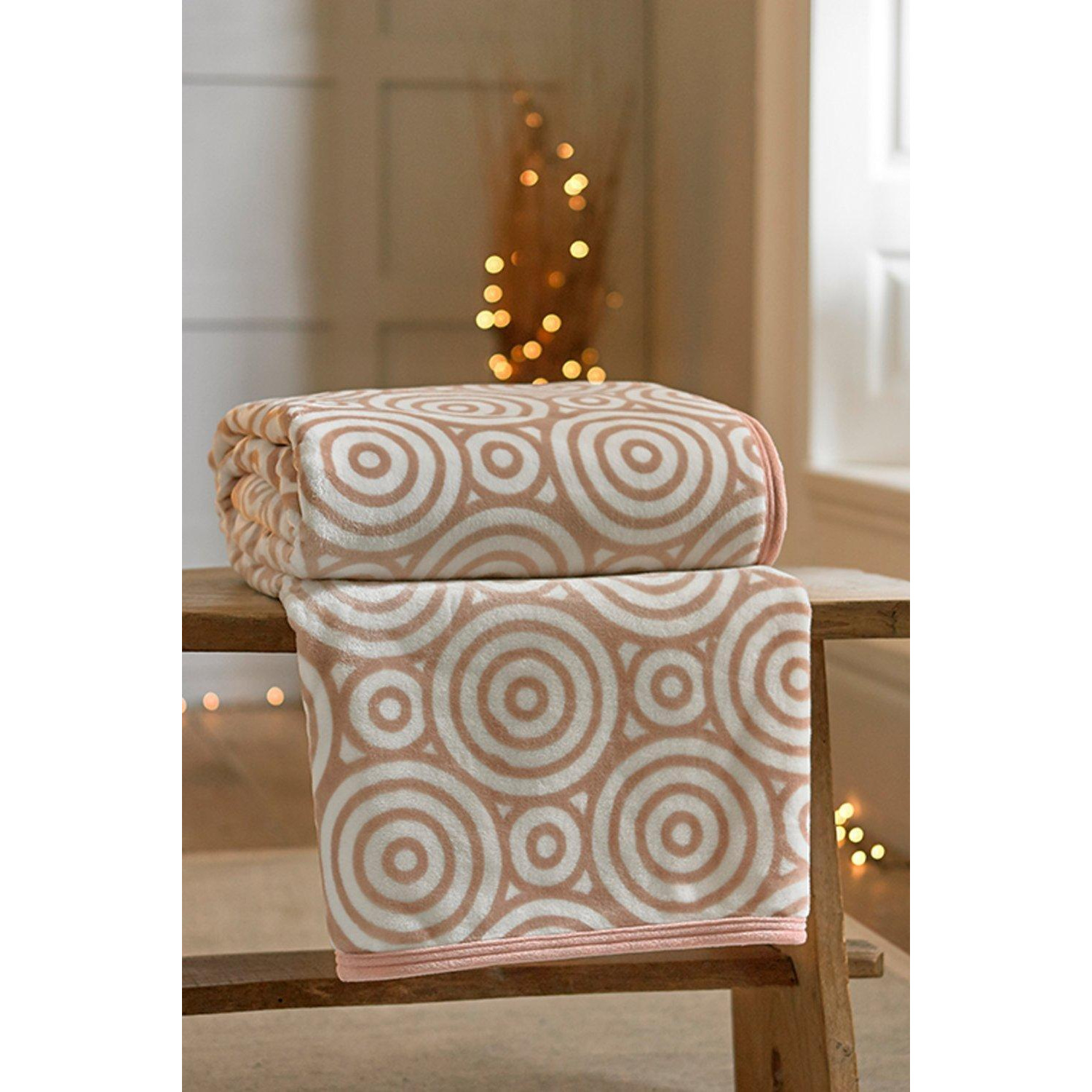 Springfield Printed Designer Luxury Plush Large Throw by Debenhams