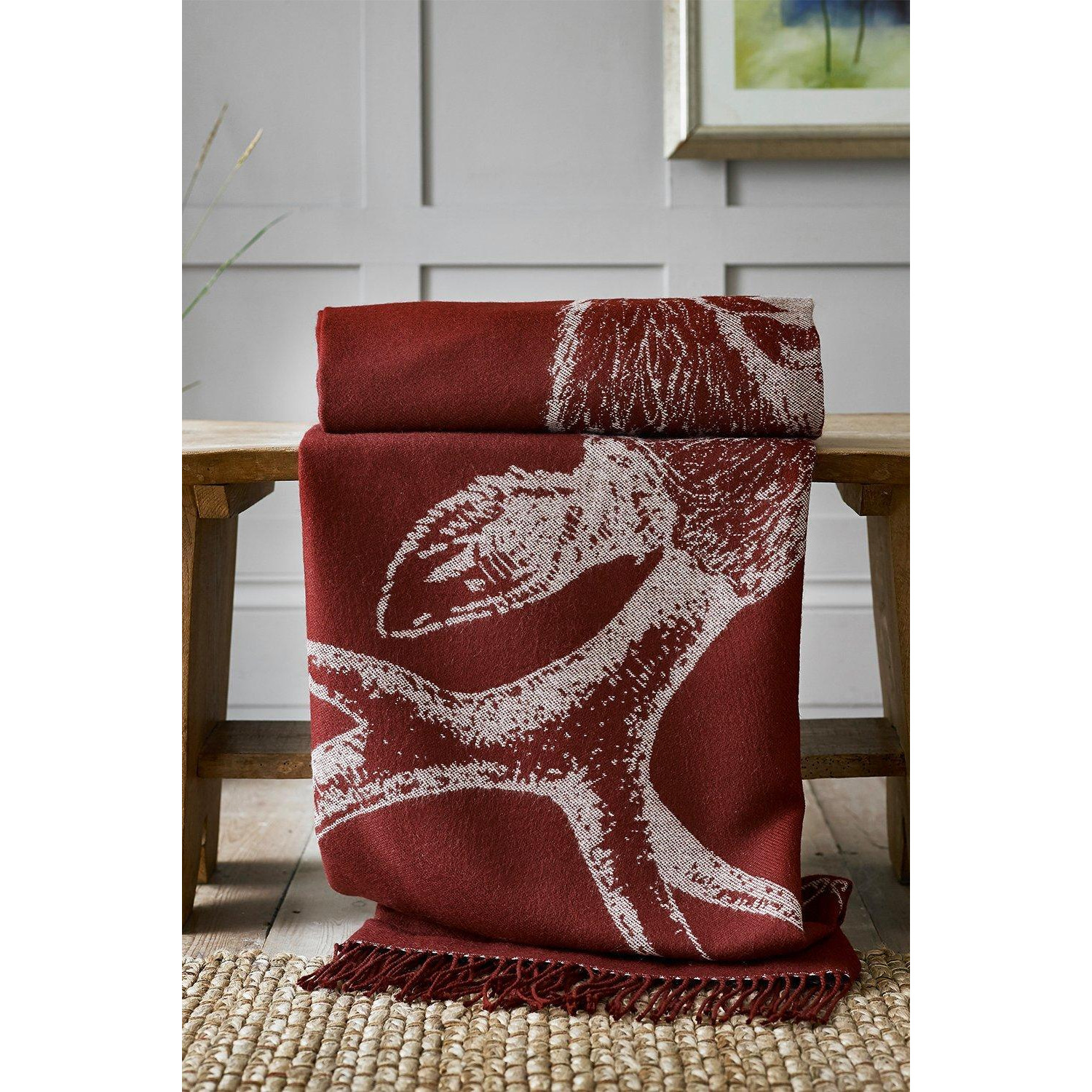 Stag Muberry Faux Cashmere Throw by Debenhams