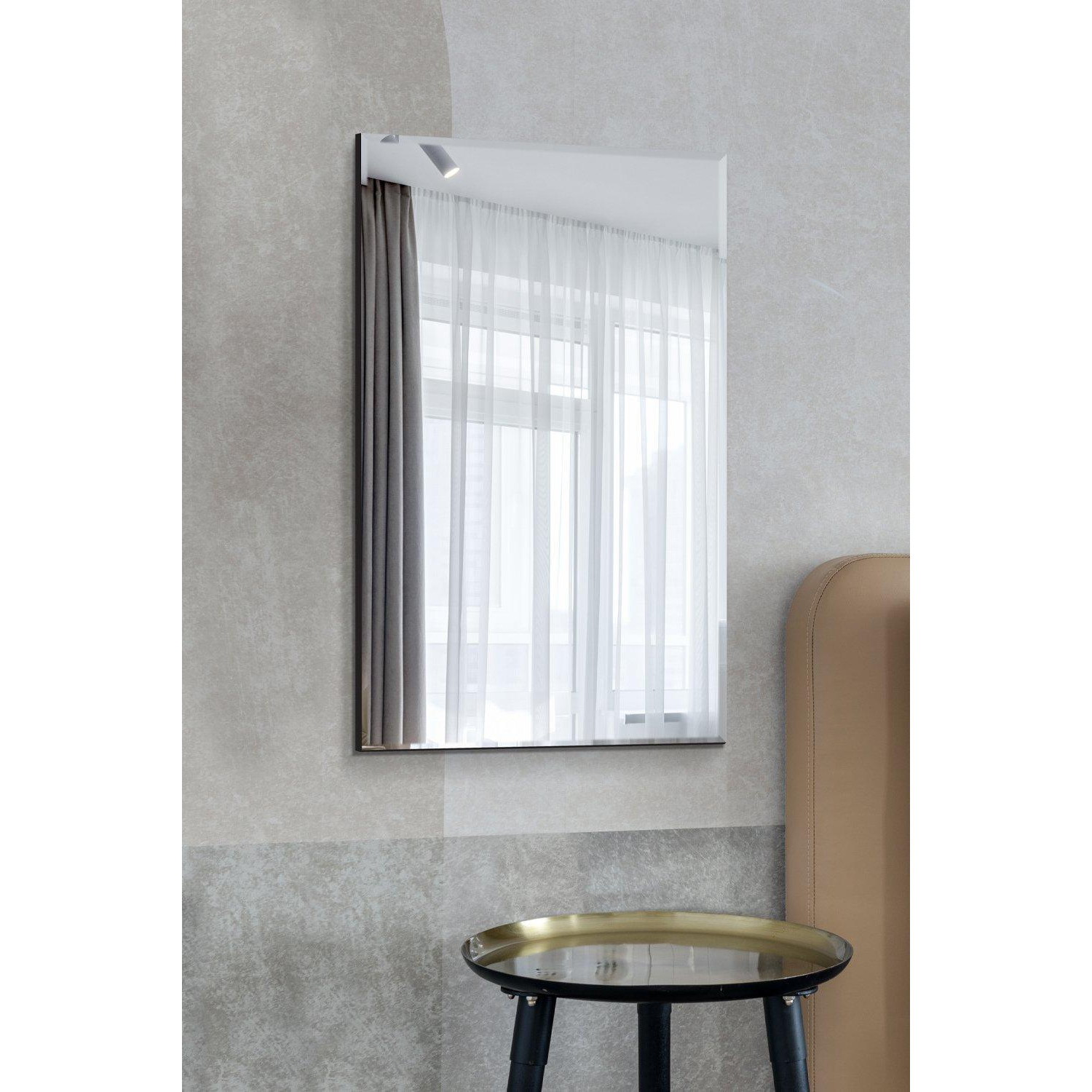 Single Bevelled Wall Mirror 120 x 80CM / 3ft11 x 2ft8 by