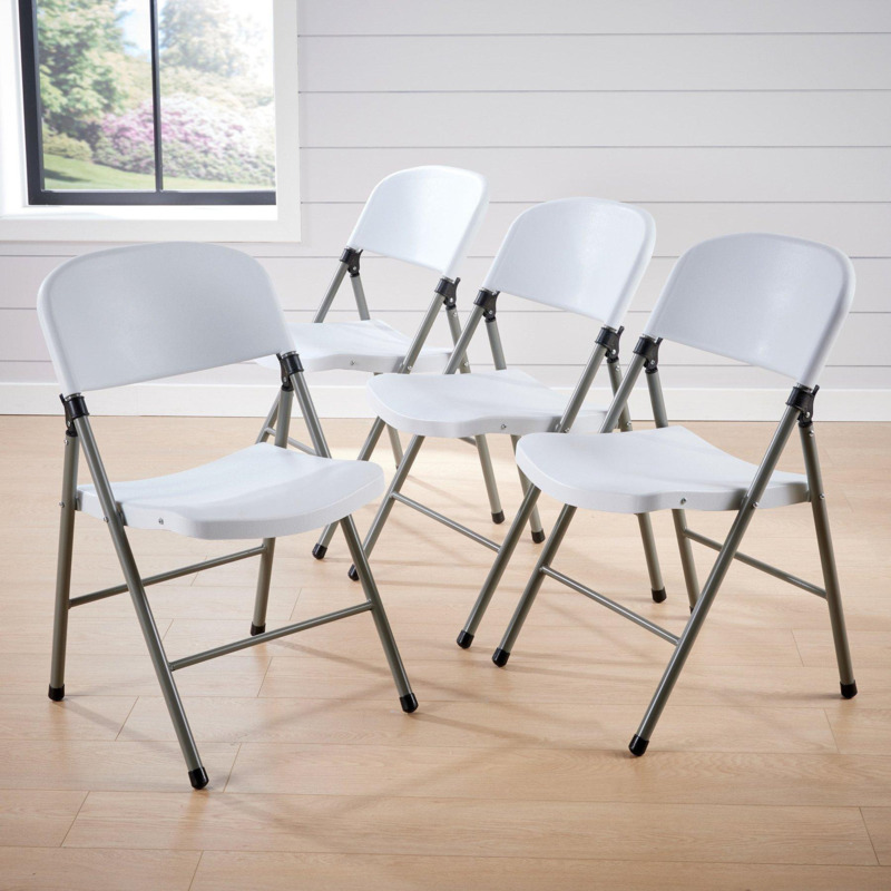 Pack of Four Folding Office Dining Chair Set by Debenhams