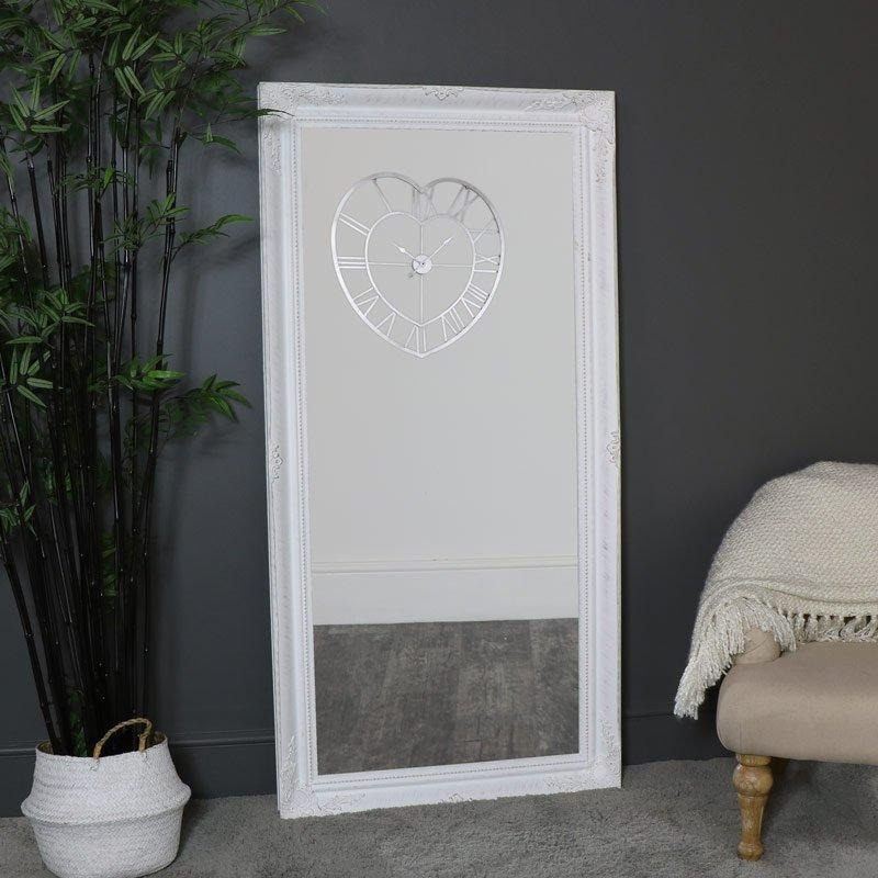 Extra Large White Wall/Floor Mirror 158cm X 78cm by Debenhams