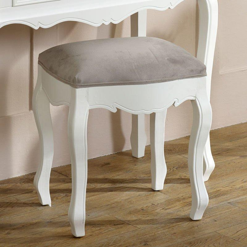 White Dressing Table Stool Victoria Range by Debenhams