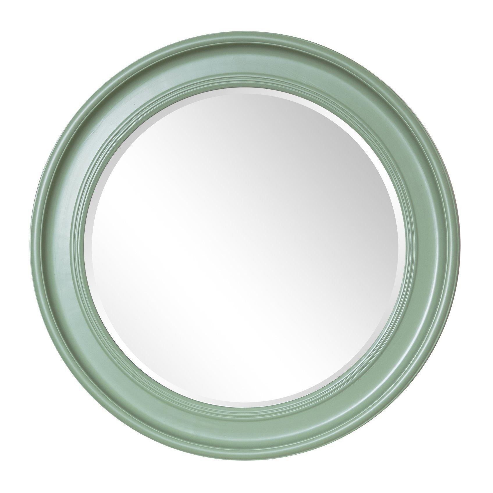 Large Round Sage Green Wall Mirror 80cm X 80cm by Debenhams | ufurnish.com