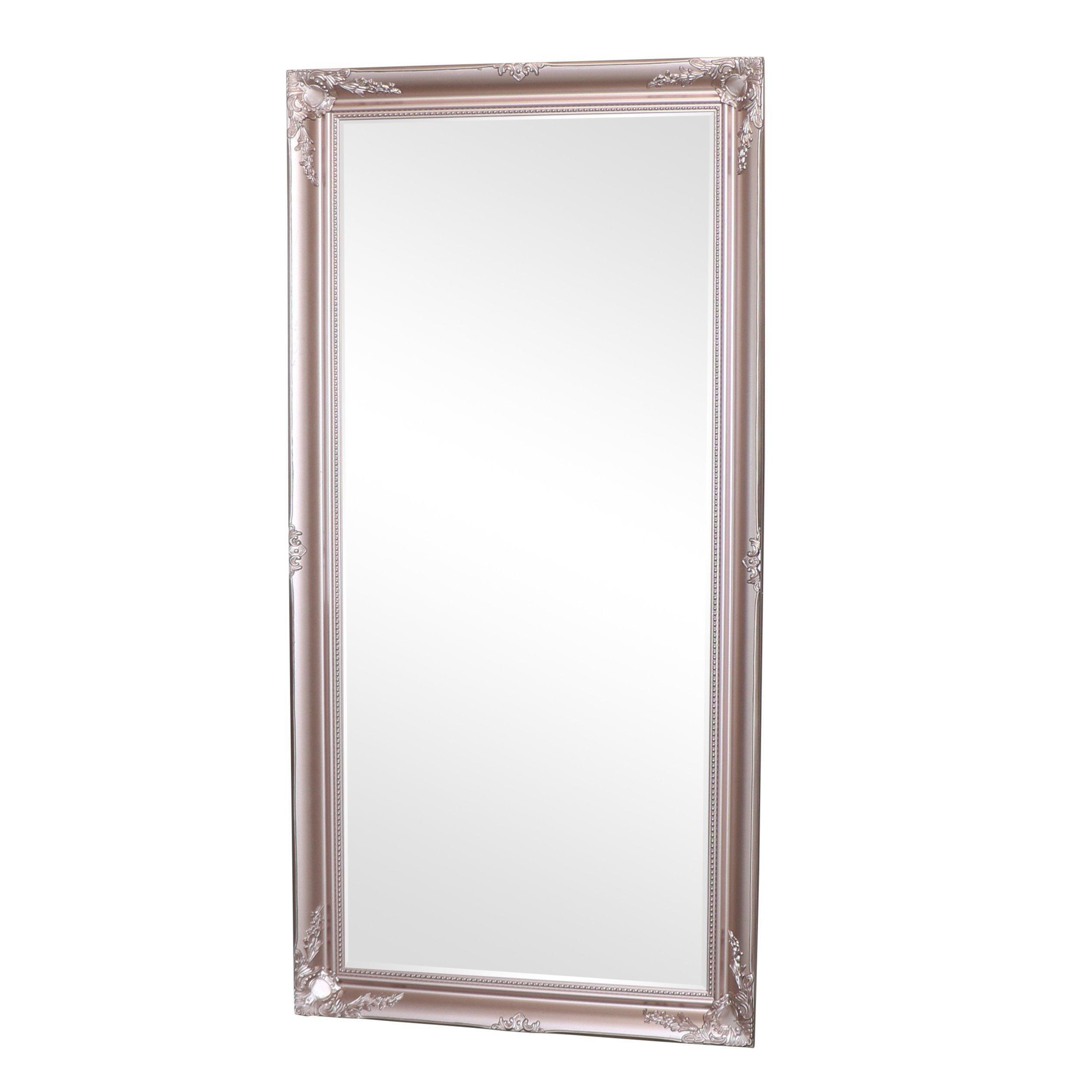 Large Rose Gold Pink Ornate Wall/Floor Mirror 78cm X 158cm by Debenhams