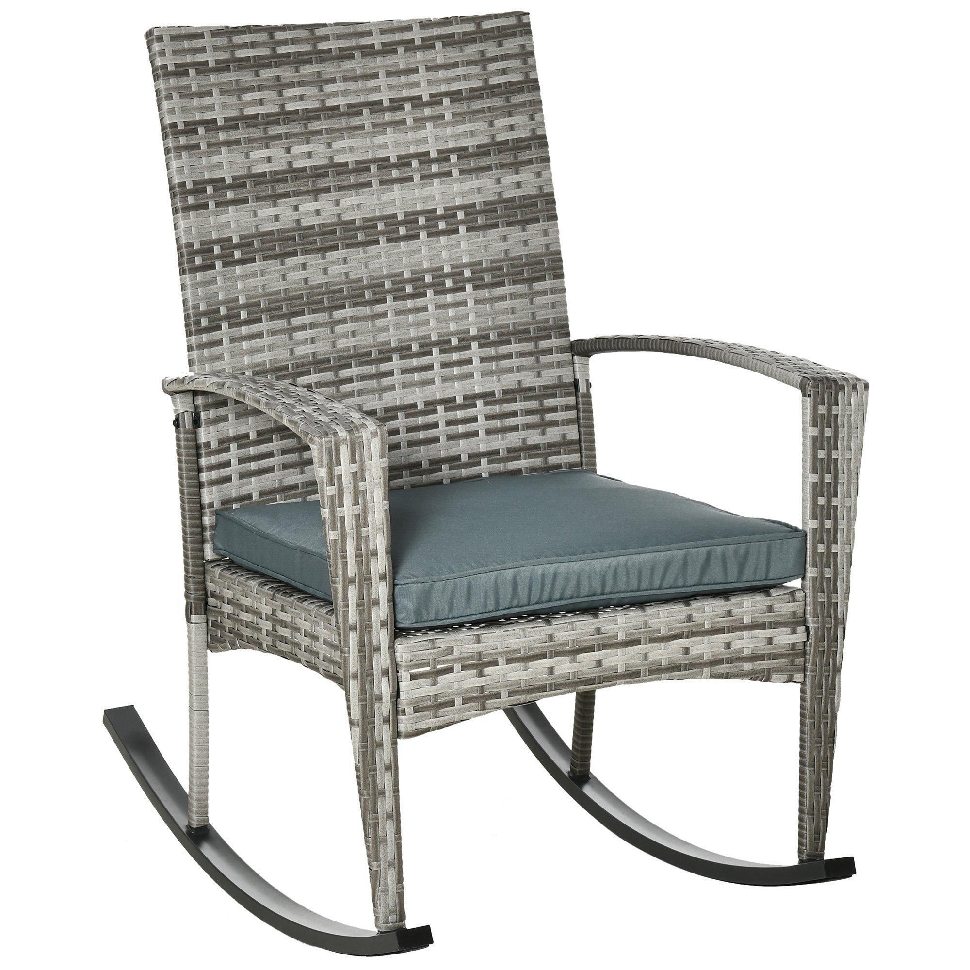 Rattan Rocking Chair Rocker Garden Furniture Seater Patio Bistro Recliner by Debenhams