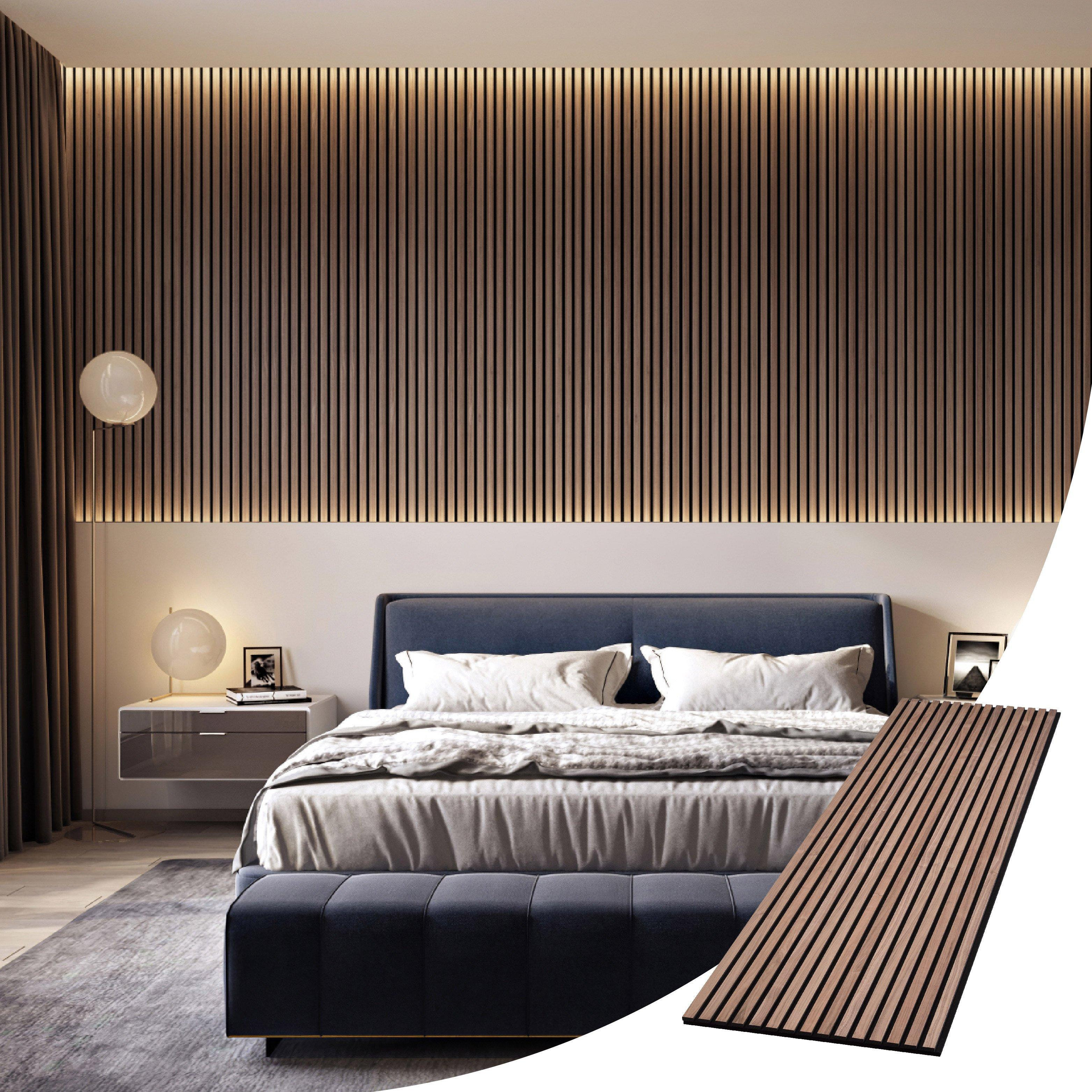 Acupanel Acoustic Wood Slat Wall Panel 240cm x 60cm by Debenhams ...