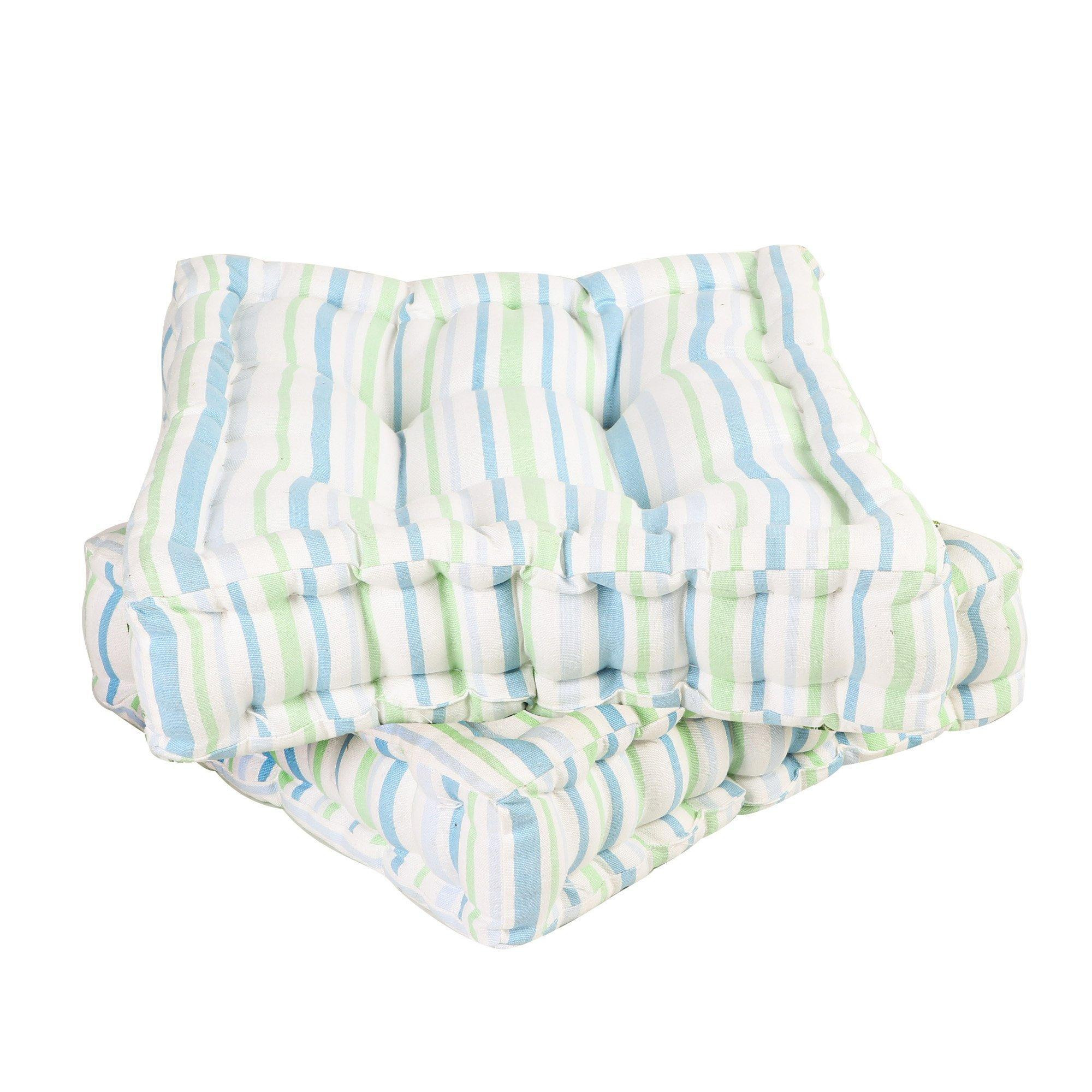 Set of 2 Traditional Indoor Outdoor Chair Seat Pad Garden Furniture Box