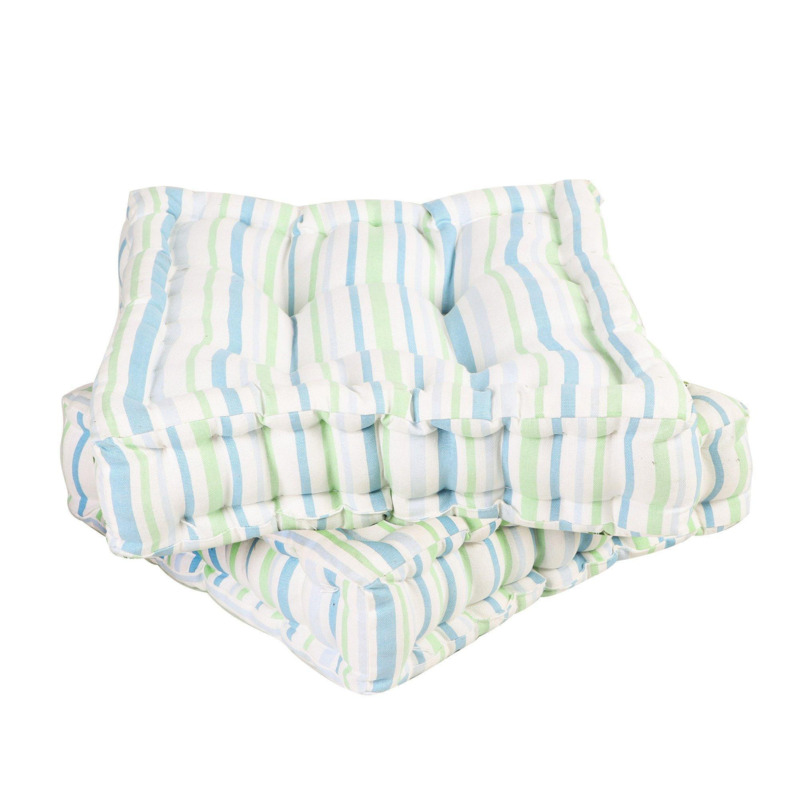 Set of 2 Traditional Indoor Outdoor Chair Seat Pad Garden Furniture Box