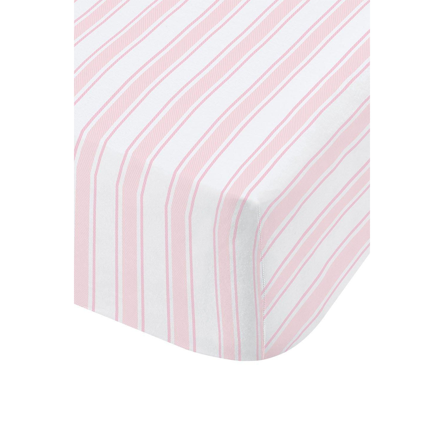 'Check and Stripe' Cotton Fitted Sheet by Debenhams