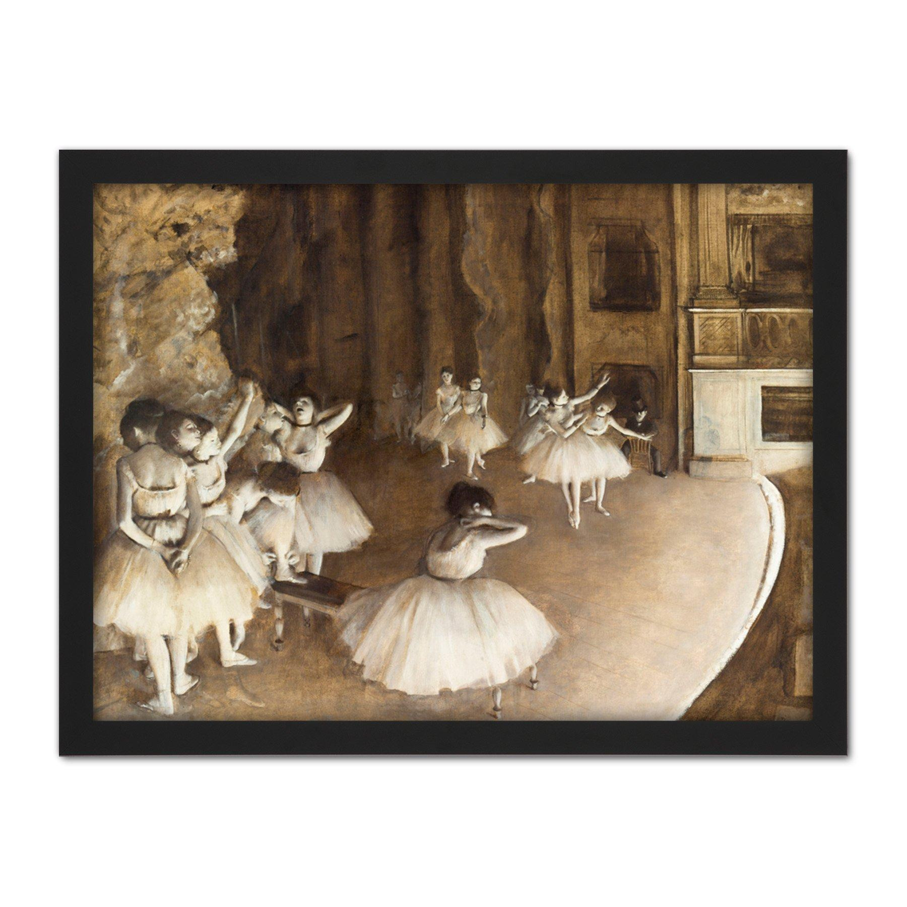 Wall Art Print Edgar Degas Ballet Rehearsal On Stage Large Framed Wall