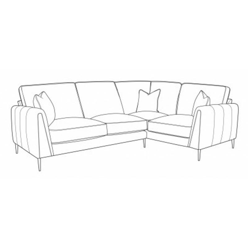Downtown Elsie Standard Back Corner Sofa Fabric Grade D L2C/RH2