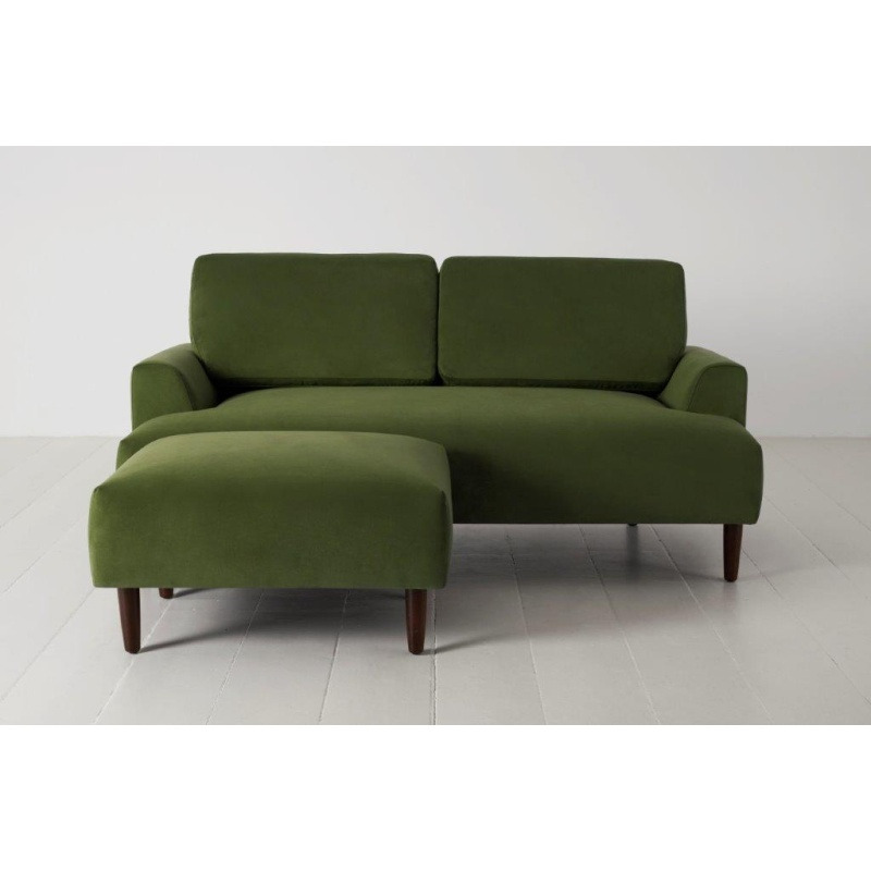 Swyft Model 05 Chaise Sofa - Vine - 2 Seater - Right Chaise, Faux ...