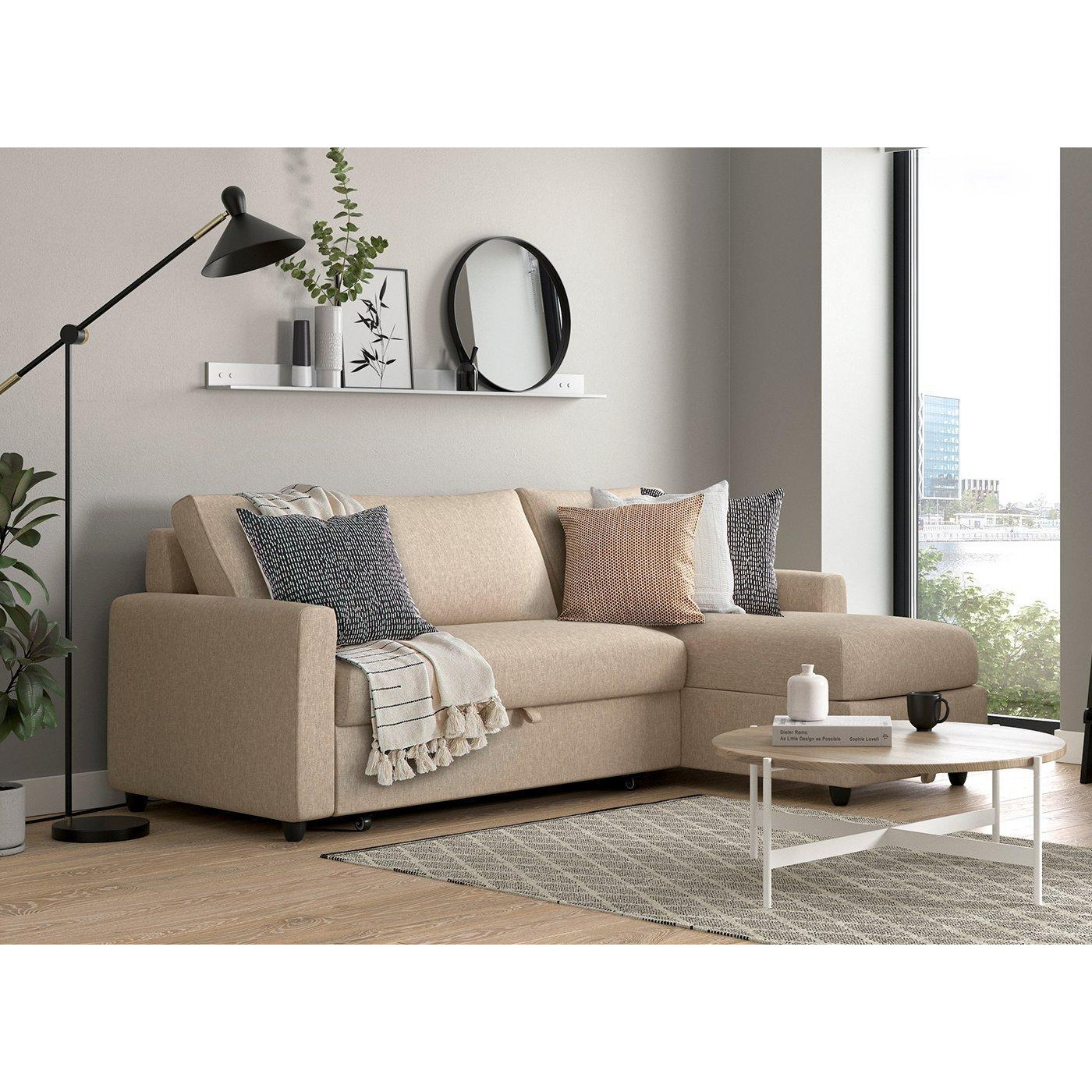 Limerick 3 Seat Corner Sofa Bed Cream by Dreams