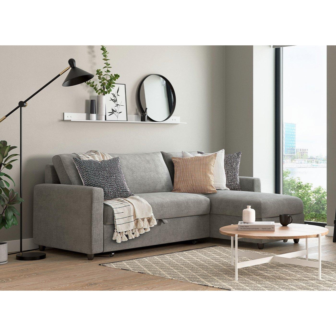 Limerick 3 Seat Corner Sofa Bed Grey by Dreams