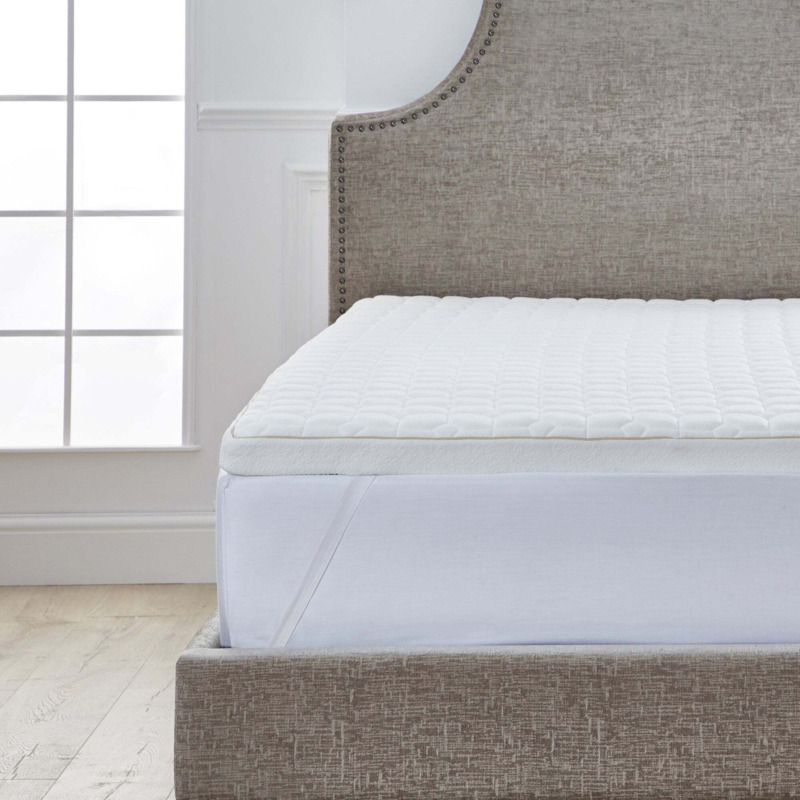 Dorma Tencel Blend Memory Foam Mattress Topper White by Dunelm