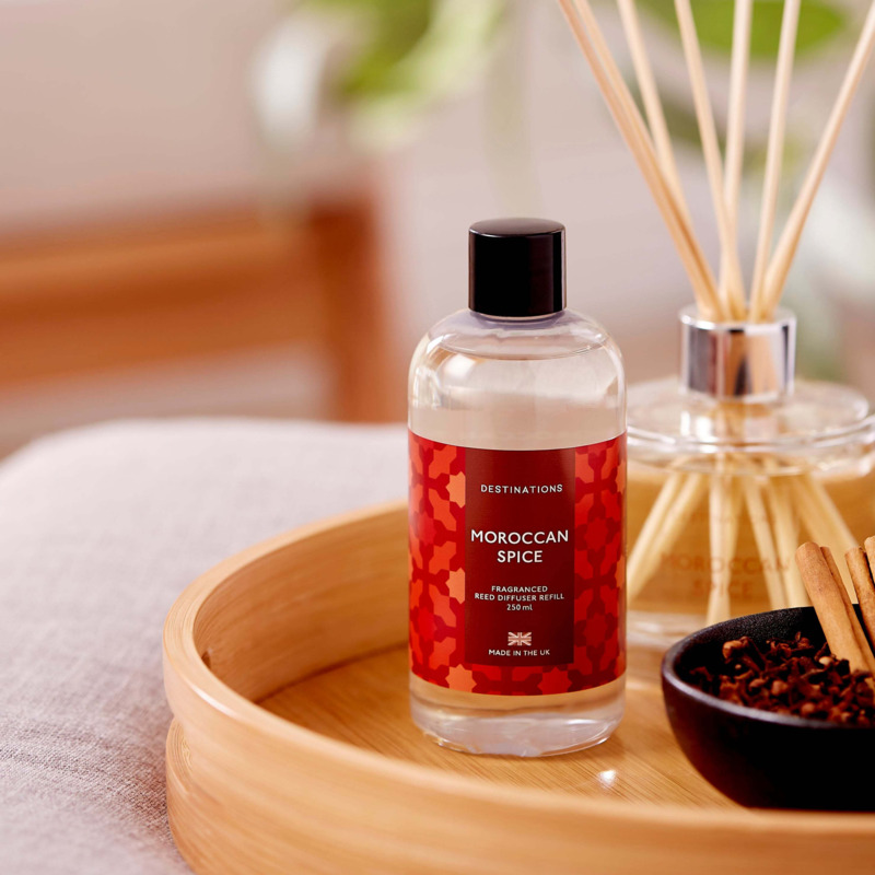 Moroccan Spice 250ml Reed Diffuser Refill Red by Dunelm