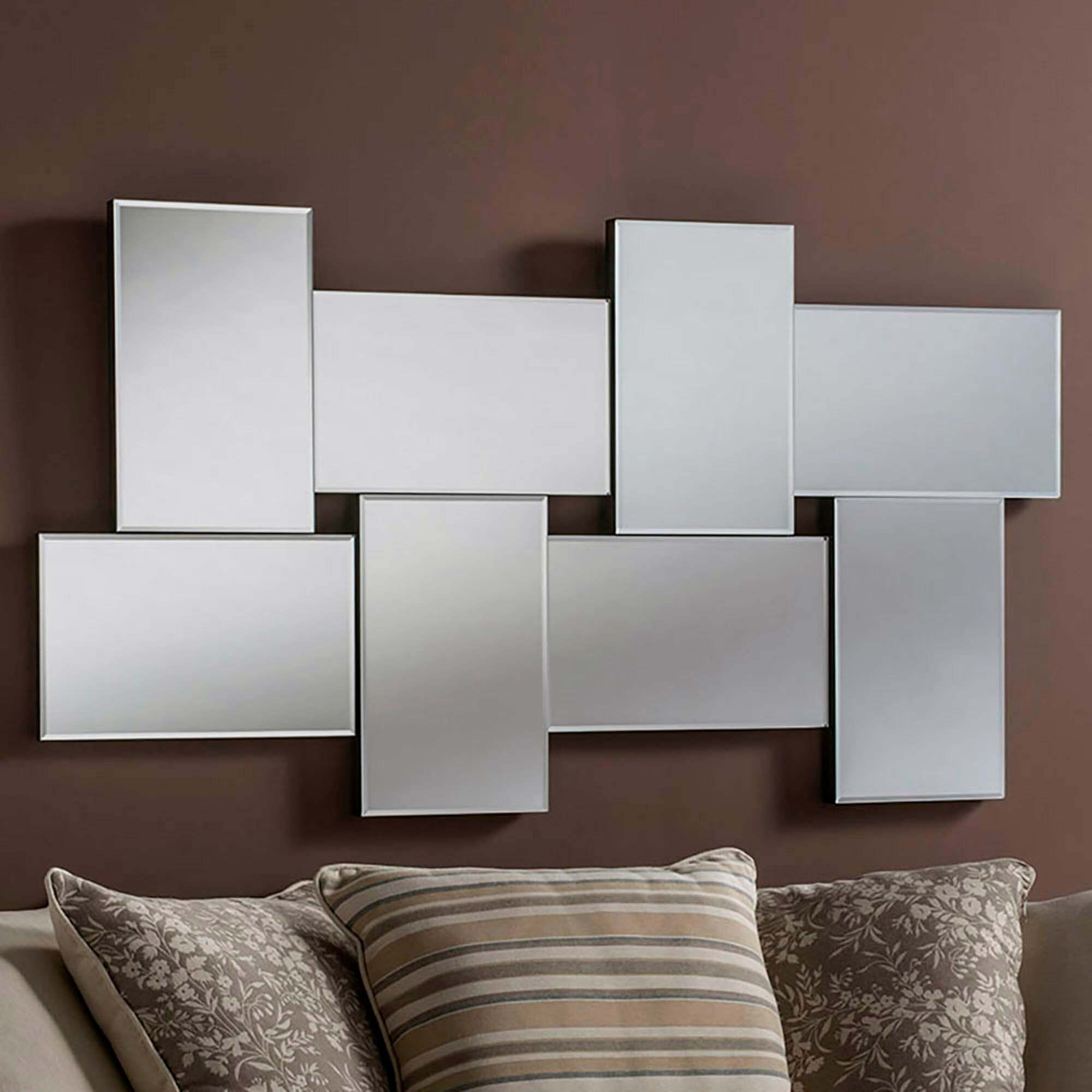 Yearn Contemporary Wall Mirror Black by Dunelm
