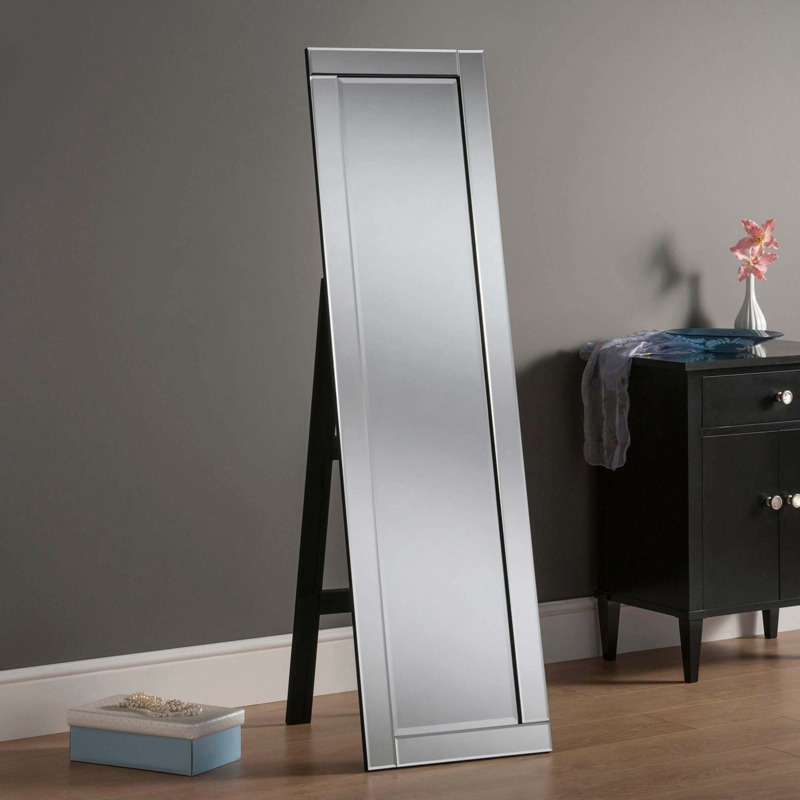 Yearn Full Length Cheval Mirror, 41x152cm Clear by Dunelm