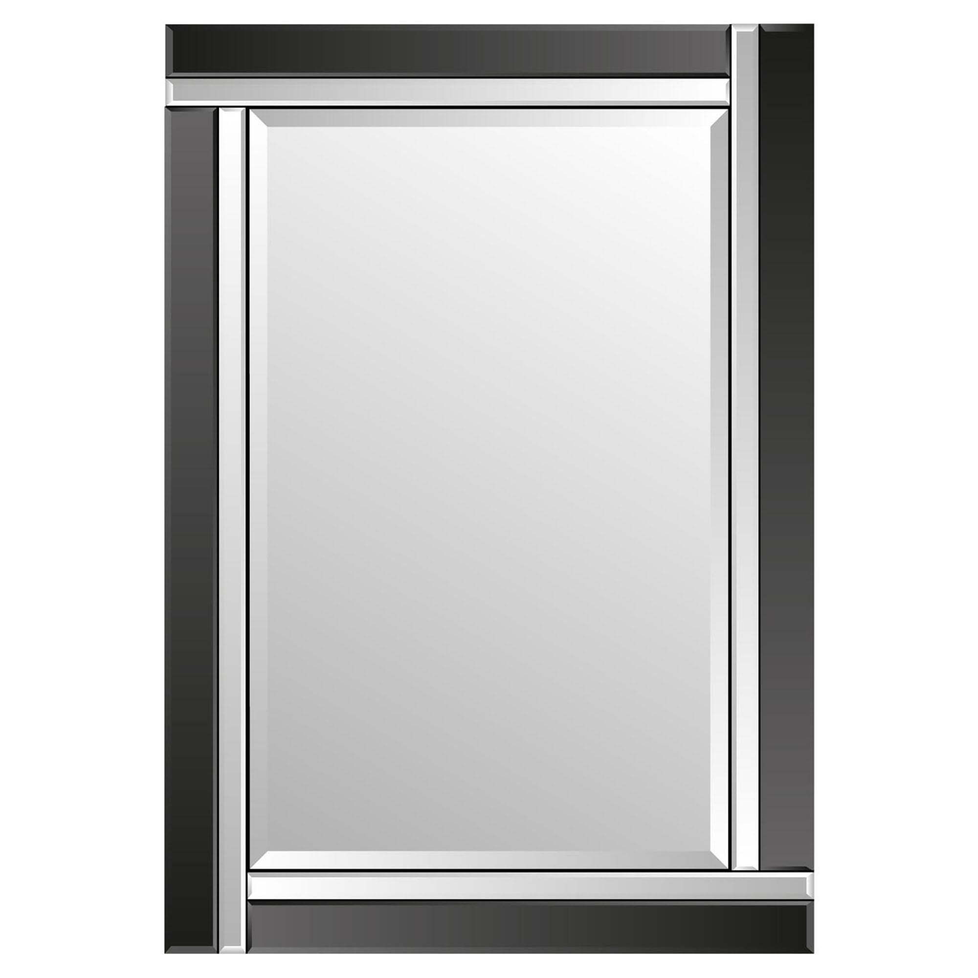 Villa Black Wall Mirror Black by Dunelm