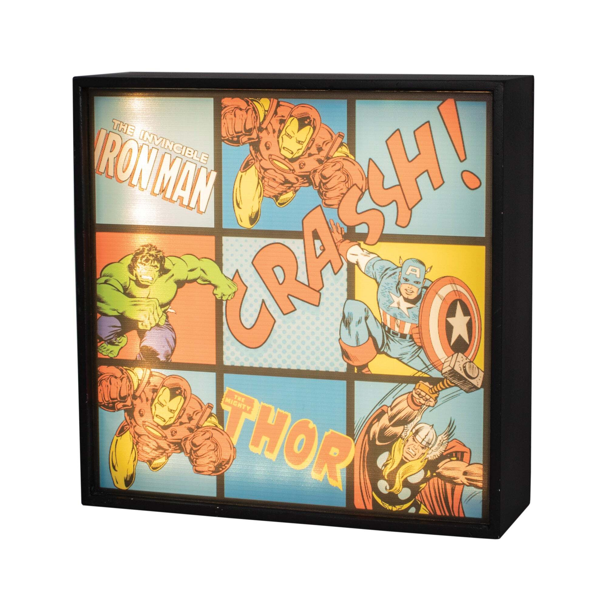 Disney Marvel Comics Light Box Blue/Orange/Yellow by Dunelm