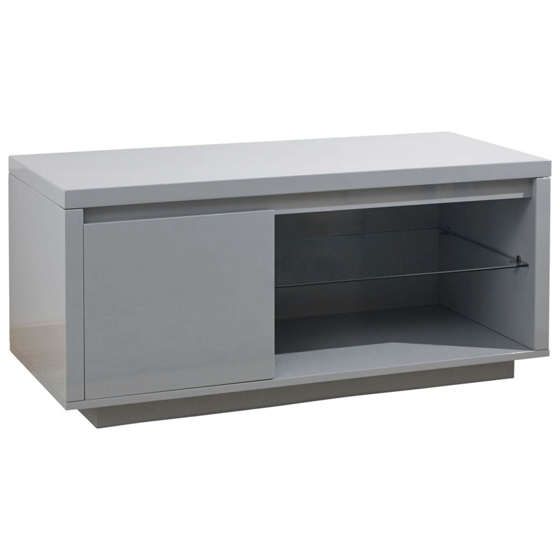 Polar LED TV Stand Grey by Dunelm