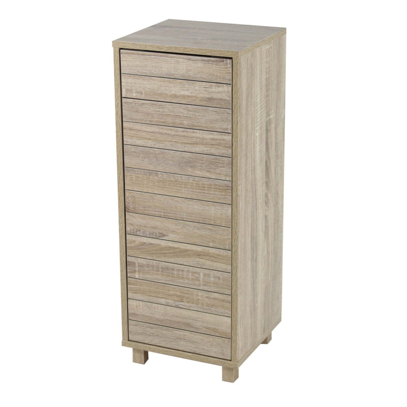 Natural Maia Oak Effect Small Storage Brown by Dunelm