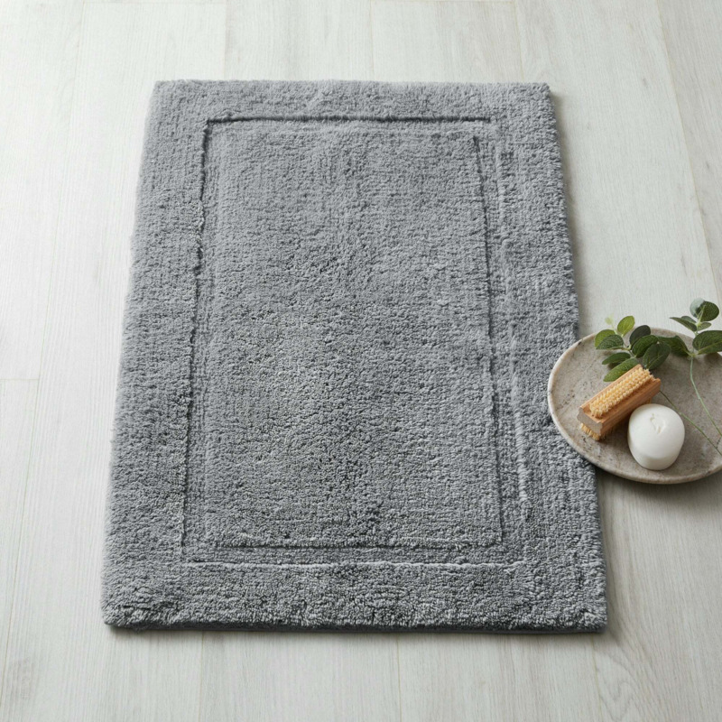 Dorma Sumptuously Soft Dove Grey Bath Mat Grey by Dunelm