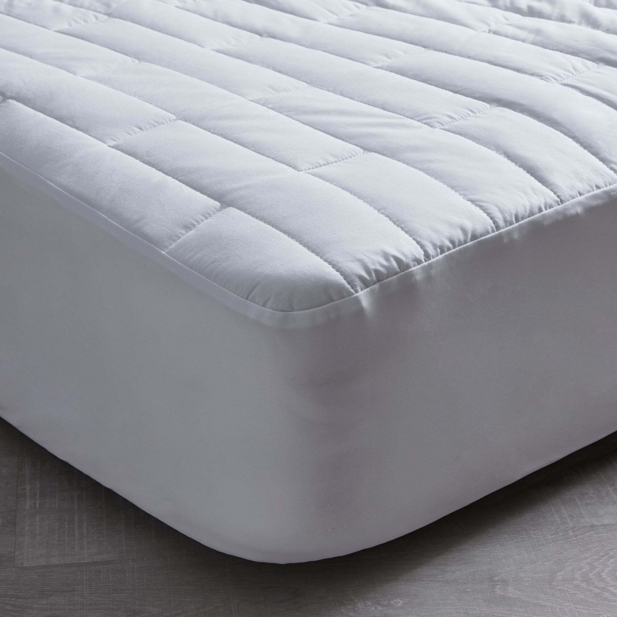 Fogarty Bamboo Blend Mattress Protector White by Dunelm