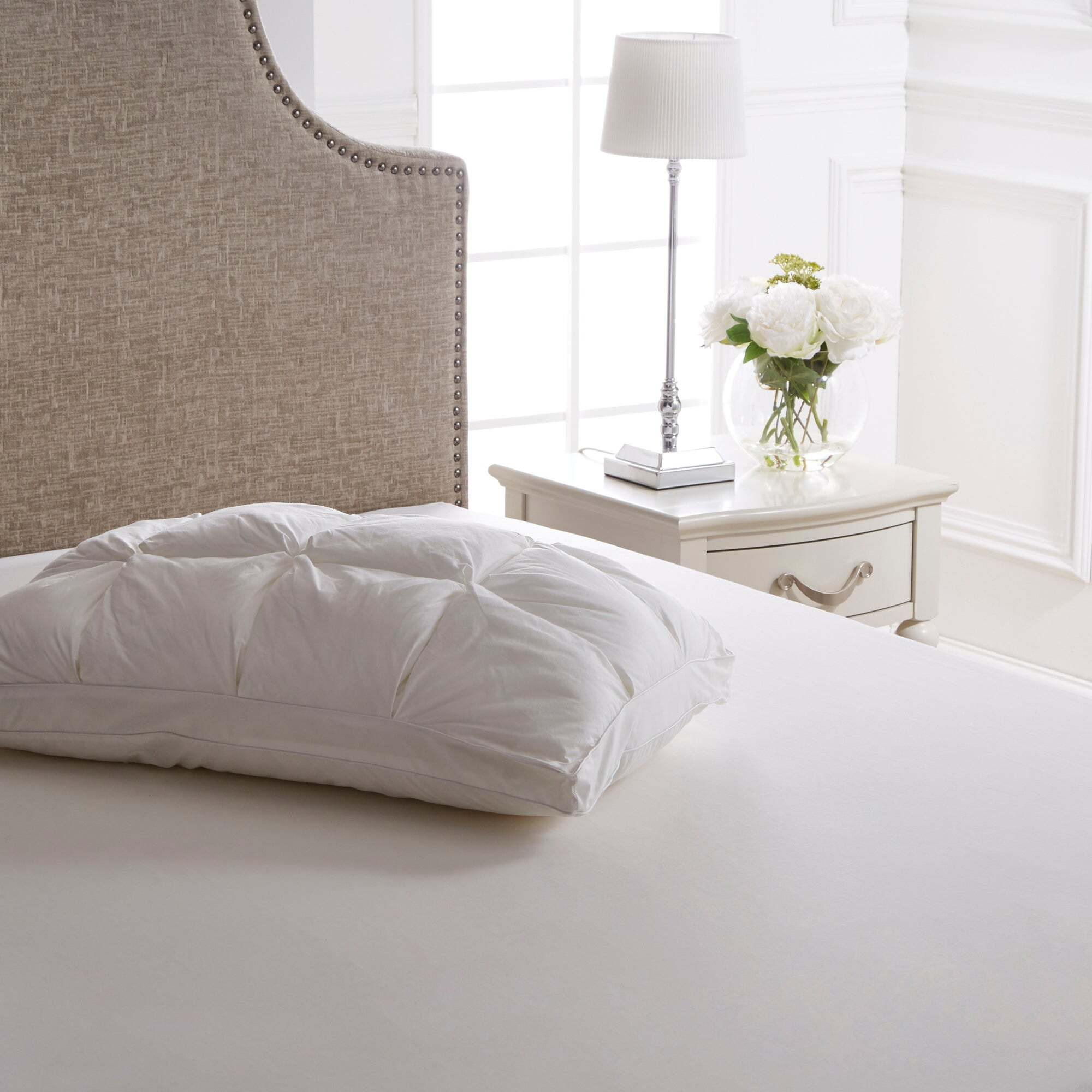 Dorma Dream Deluxe Side Sleeper Pillow White by Dunelm