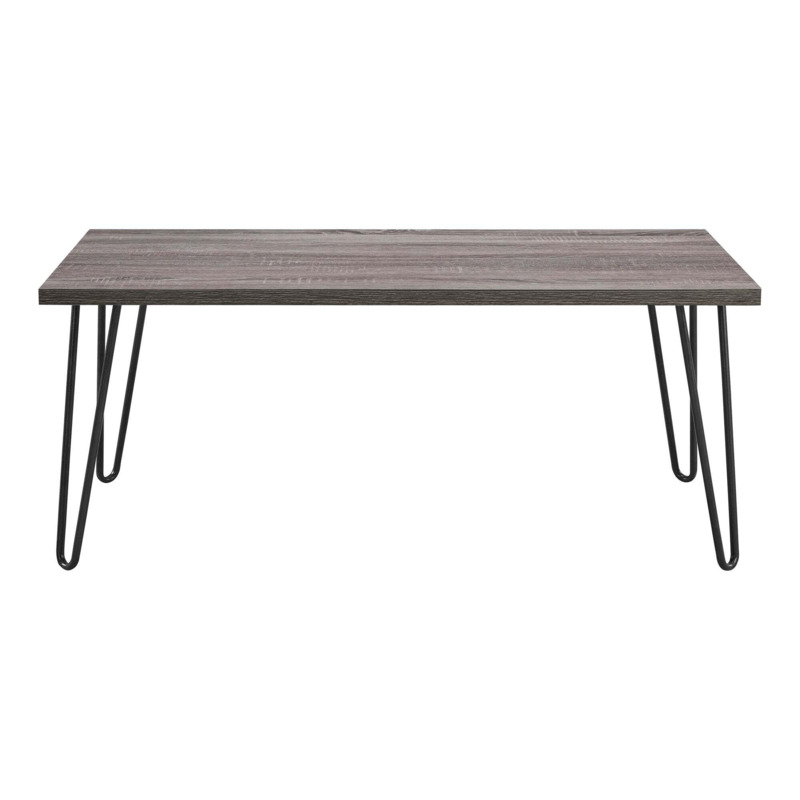Owen Retro Hairpin Coffee Table Brown by Dunelm