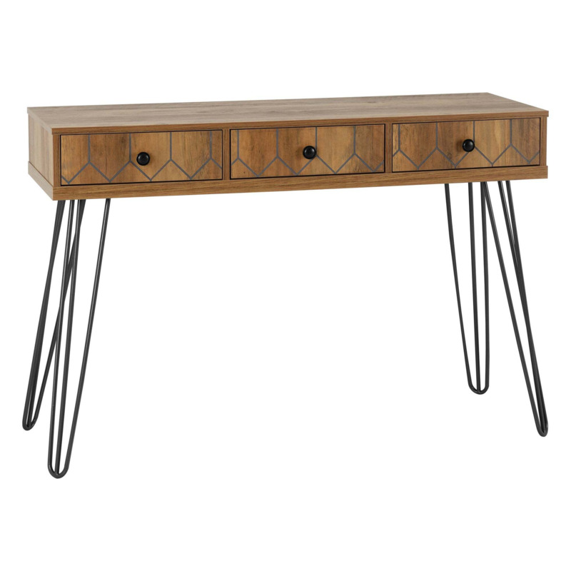 Ottawa Console Table Mid Oak (Brown) by Dunelm
