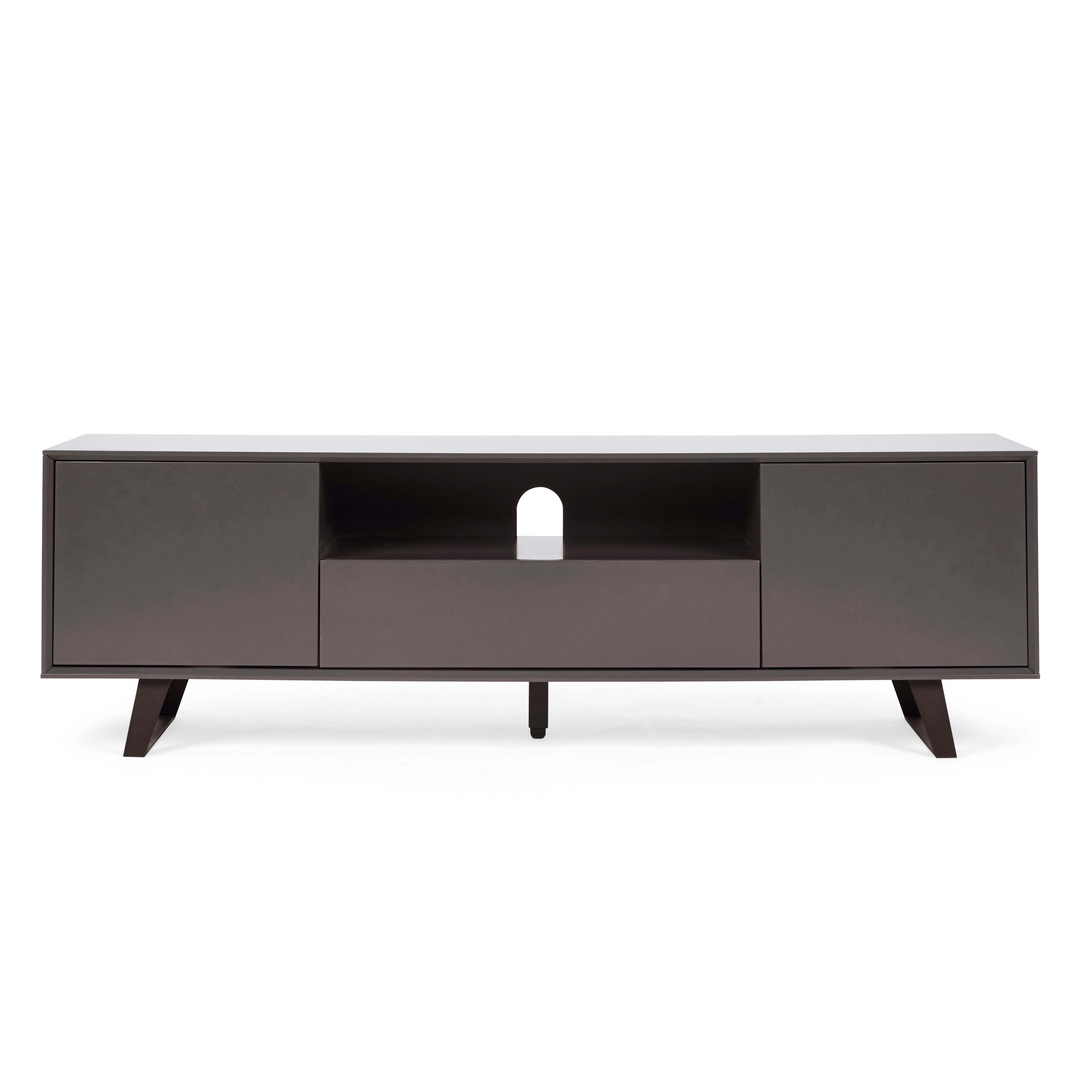Lucas Extra Wide TV Unit Grey Grey by Dunelm