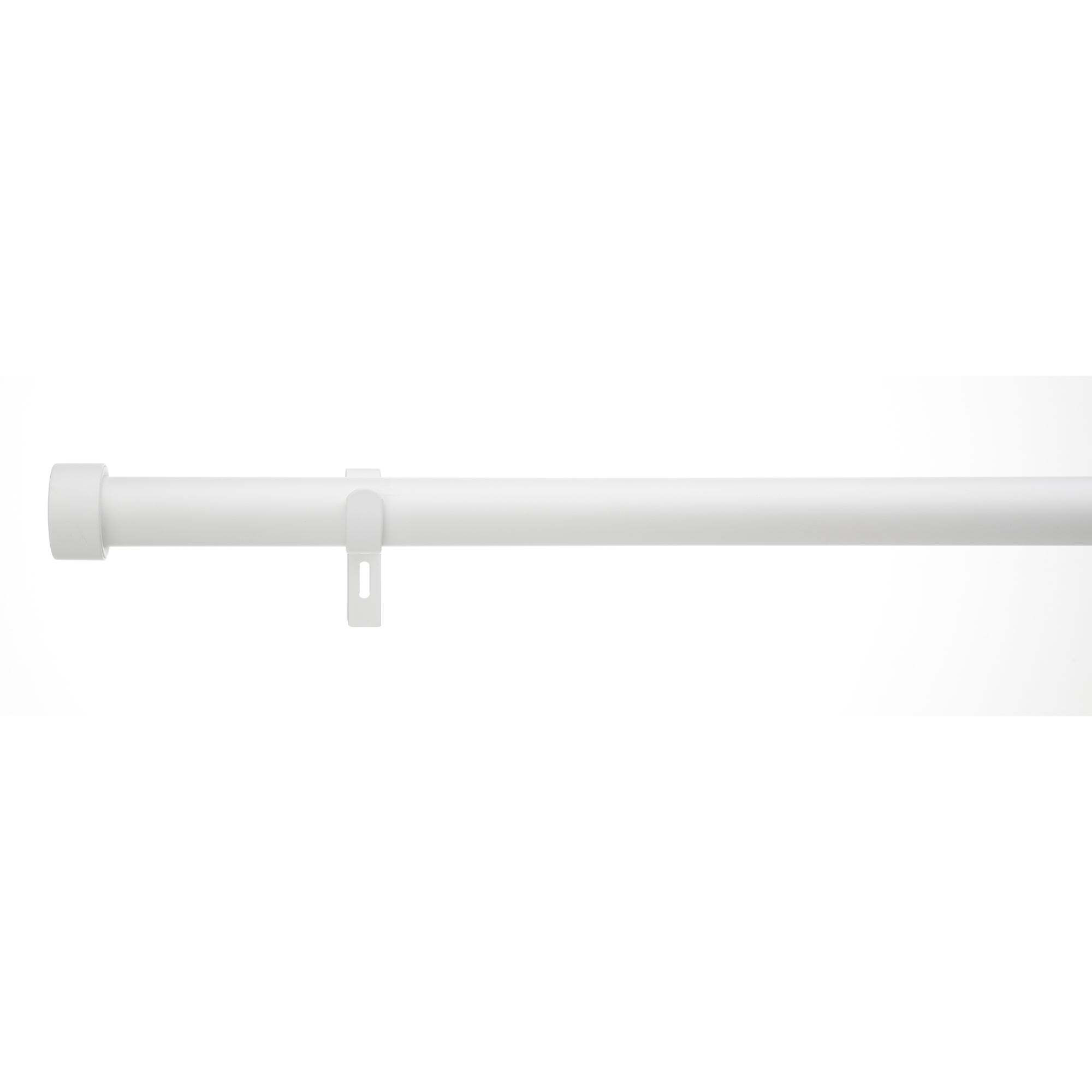Trinity Metal Eyelet Curtain Pole White by Dunelm