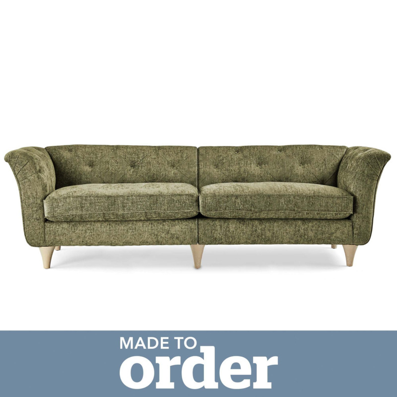 Jaipur 4 Seater Sofa Green by Dunelm