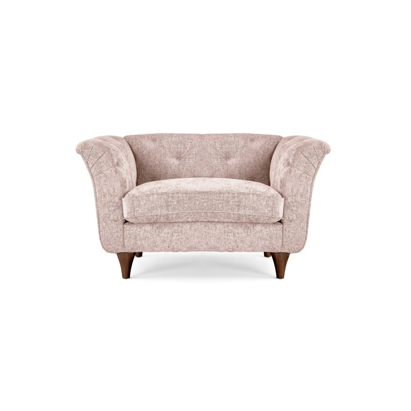 Jaipur Snuggle Chair Pink by Dunelm