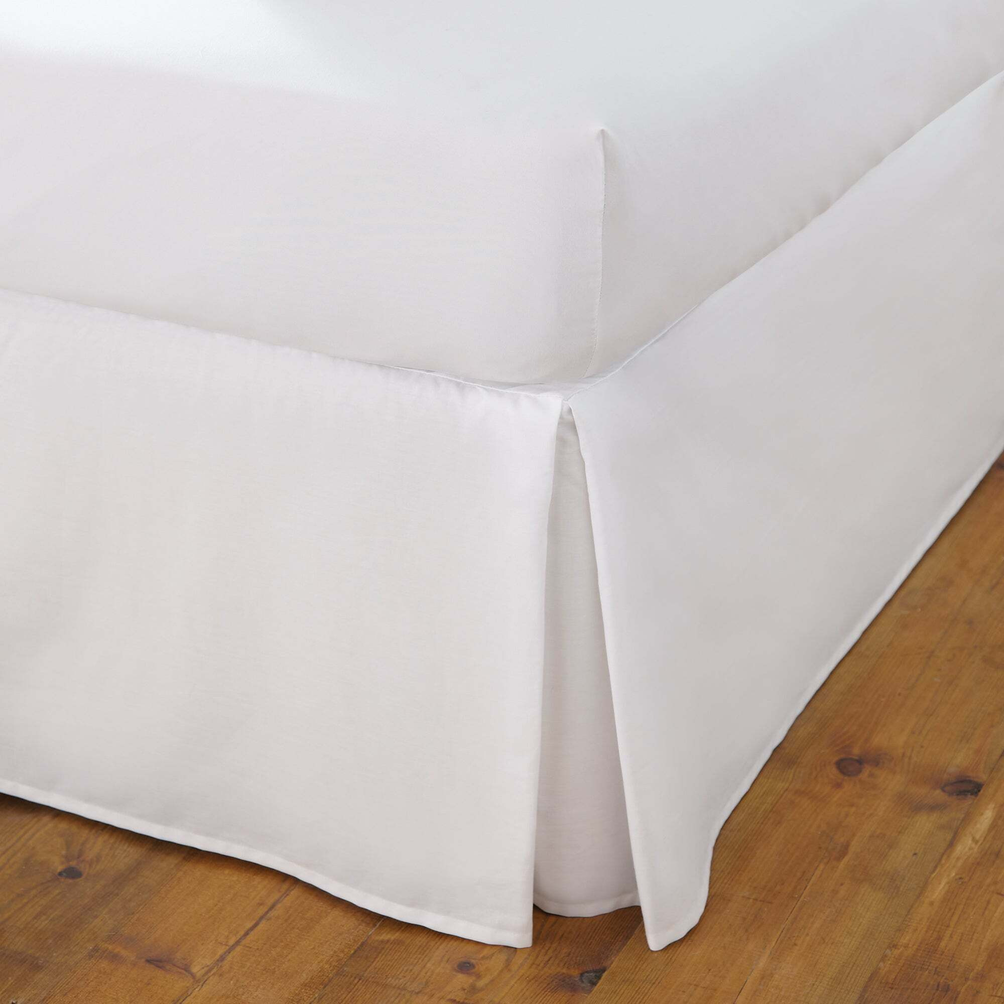 Fogarty Cooling Cotton Fitted Valance Sheet White by Dunelm