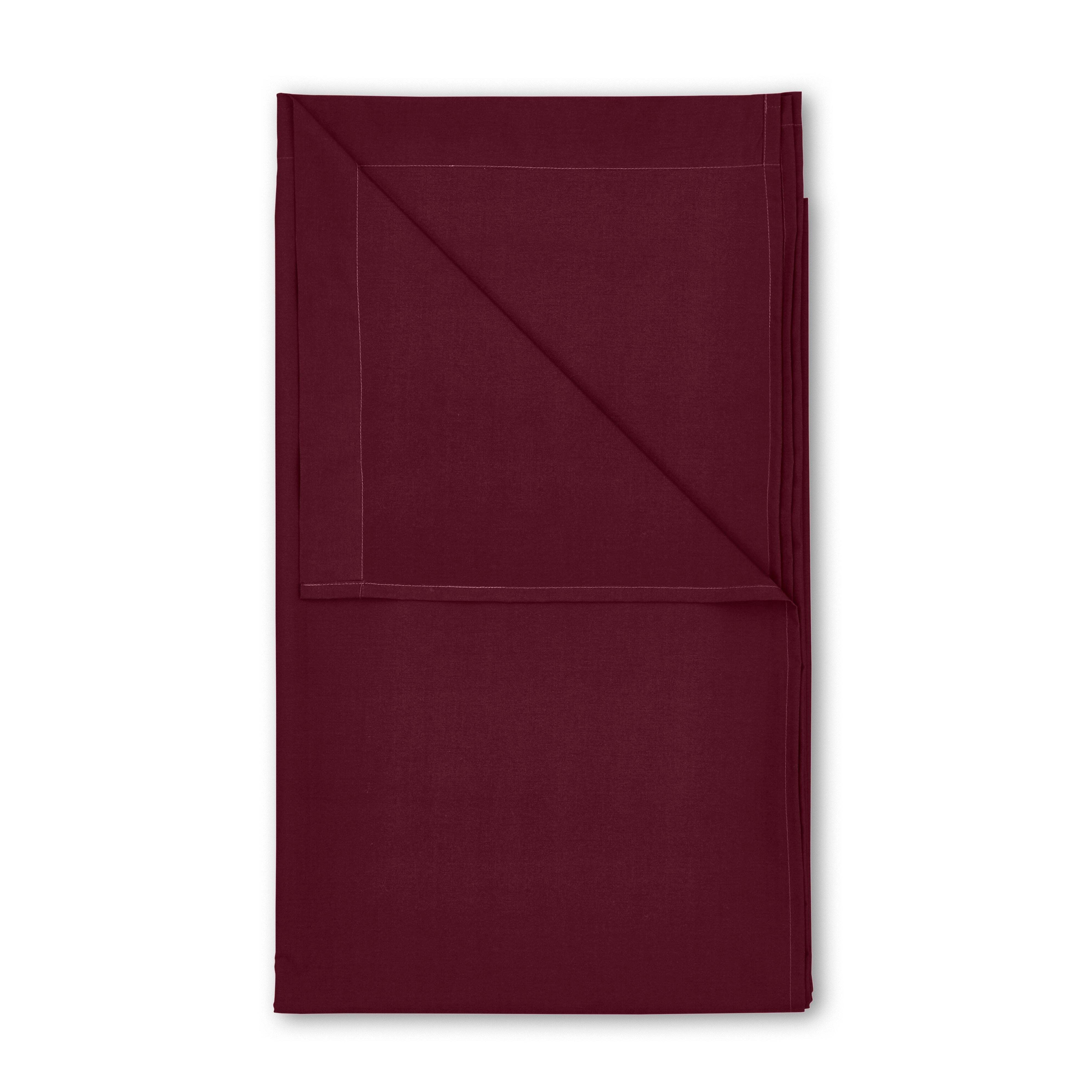Pure Cotton Flat Sheet Red by Dunelm