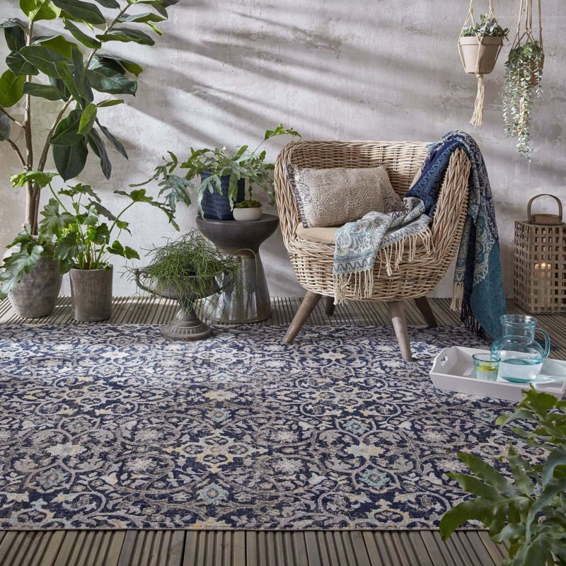 Daphne Indoor Outdoor Rug MultiColoured by Dunelm | ufurnish.com