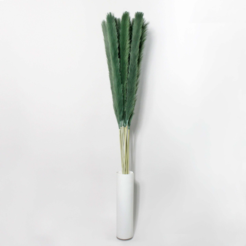 Pack of 12 Artificial Pampas Grass 130cm Green by Dunelm