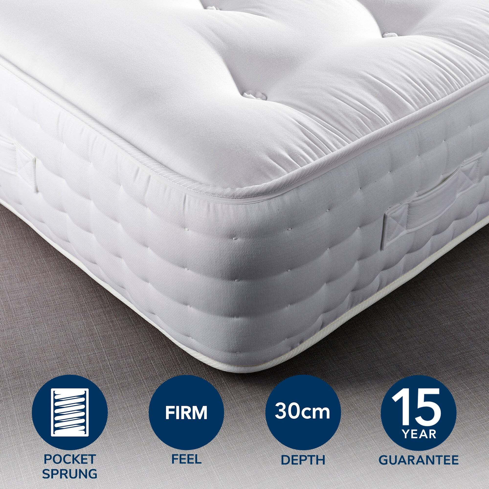 Hotel Ambassador 5000 Pocket Sprung Mattress White by Dunelm