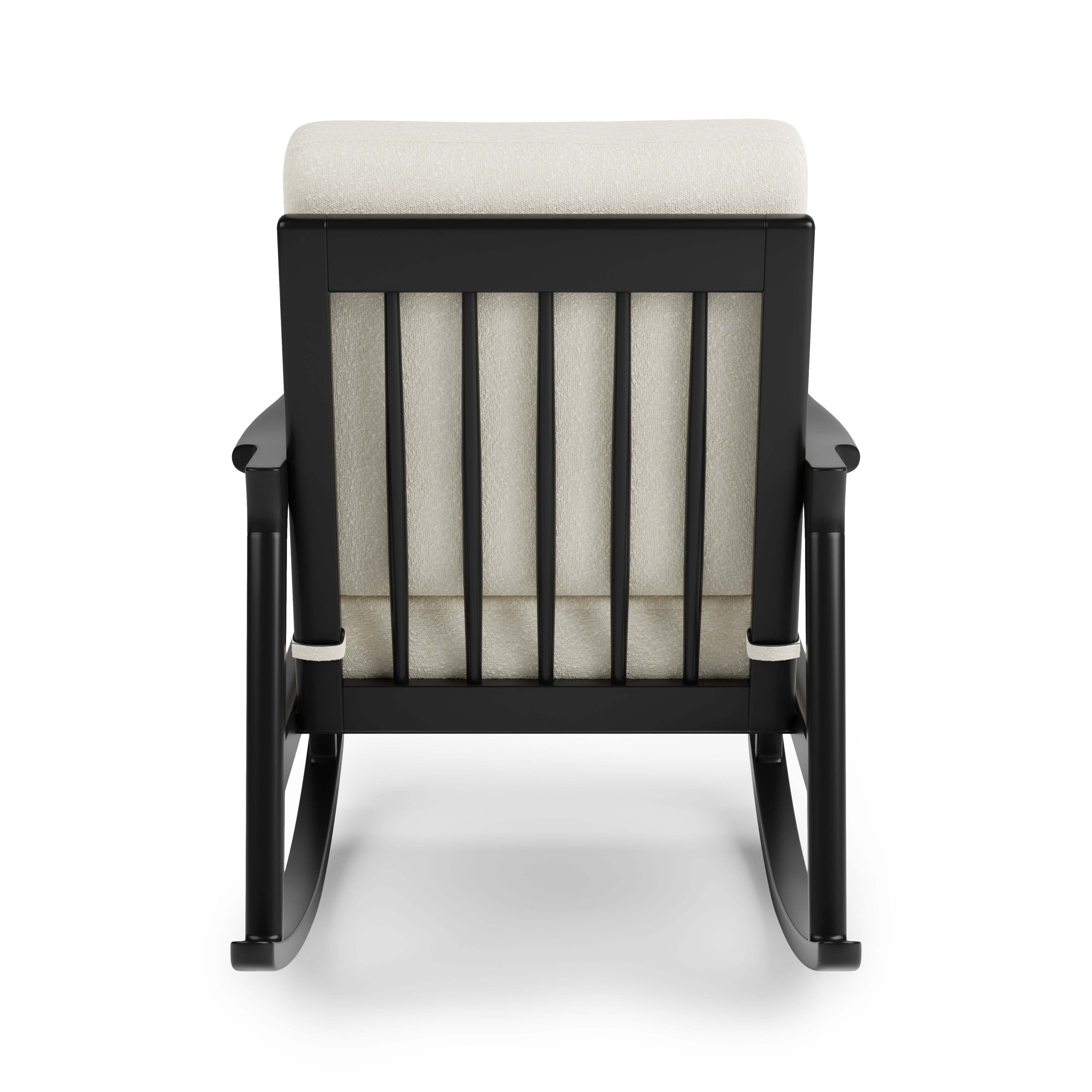 Elements Maddox Boucle Rocking Chair Ivory Cream by Dunelm