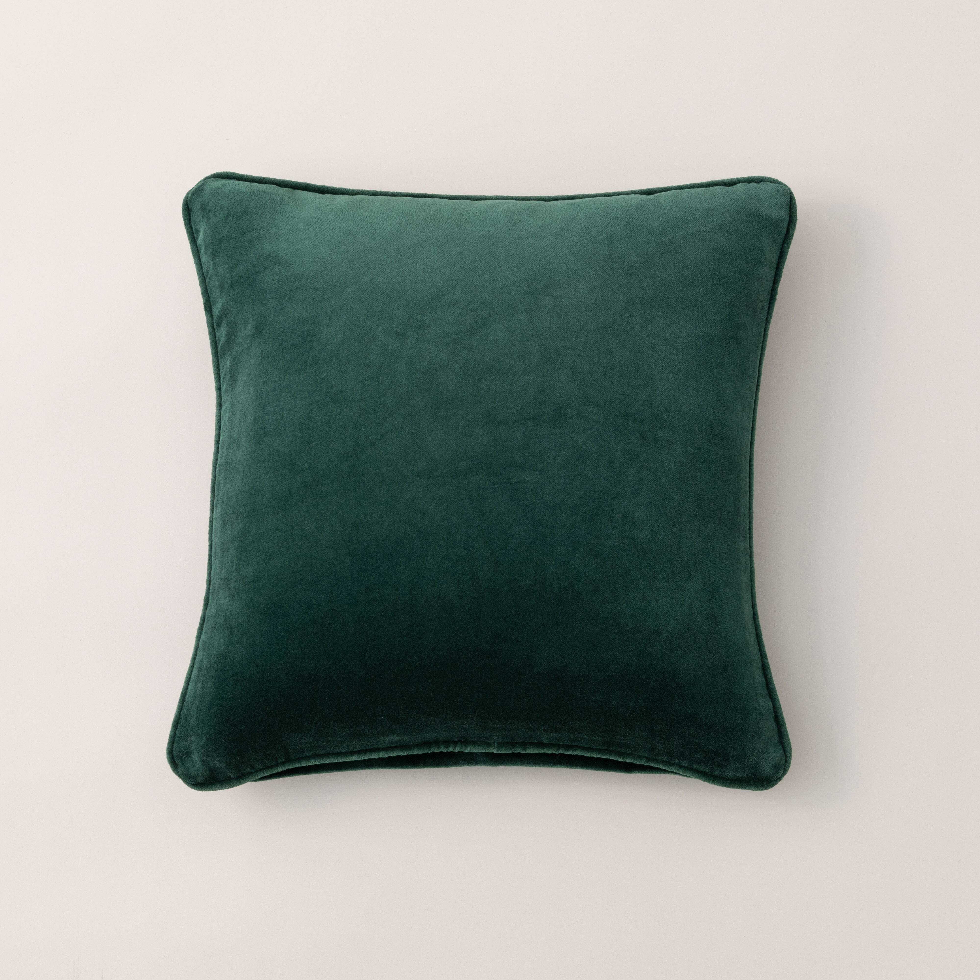 Clara Cushion Cover Green by Dunelm