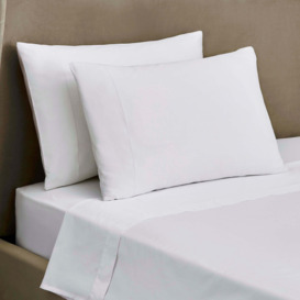 Dorma Tencel Flat Sheet White