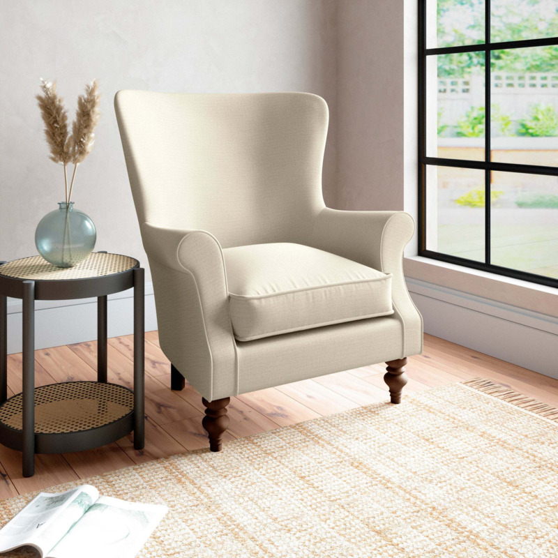 Charlbury Occasional Wing Chair Beige by Dunelm