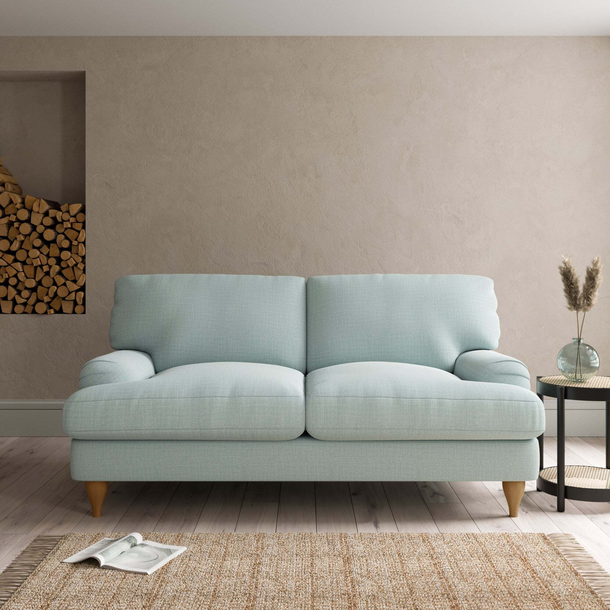 Darwin Sofa Bed Light Blue by Dunelm
