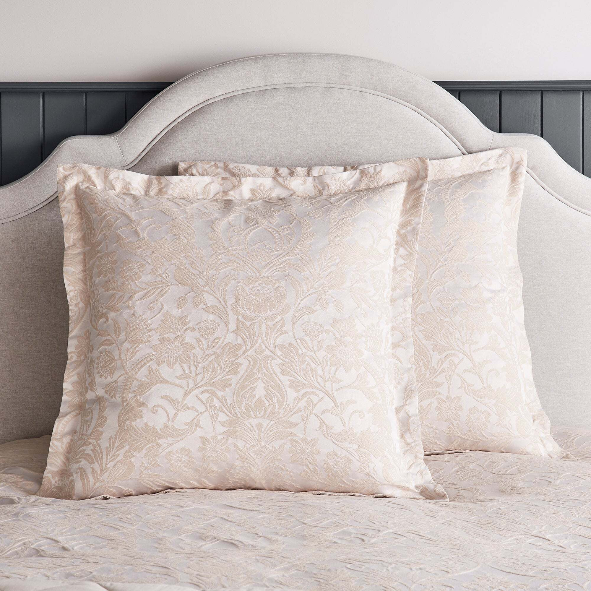 Dorma Winchester Champagne Continental Pillowcase Cream by Dunelm